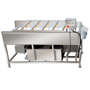Continuous Belt Blancher Machine 3 Continuous fruit and vegetable roller cleaning machine
